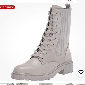 Sam Edelman Gray Lace-Up Boots